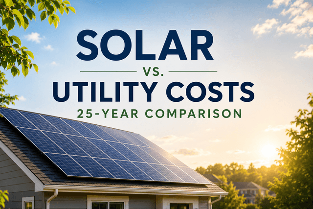 Solar vs. utility costs: A 25-year comparison