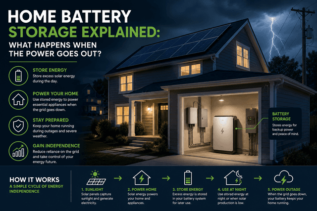 Home battery storage explained: What happens when the power goes out?